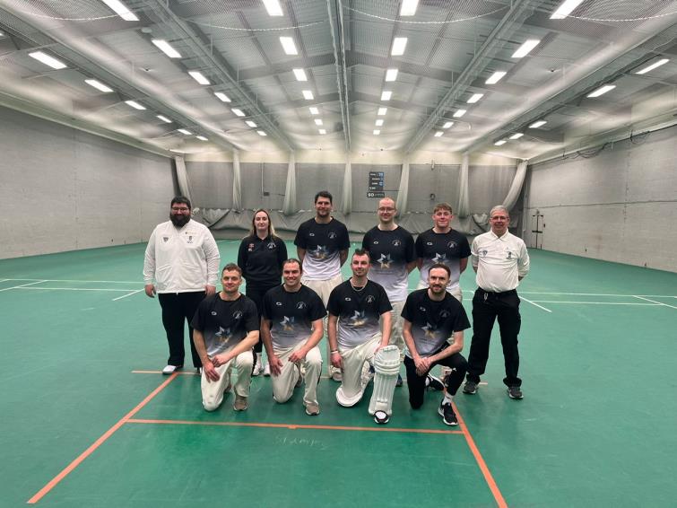 Neyland team, umpires, scorer Kacey Arran and reserve Tom Pritchard